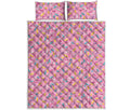 Cute Candy Pattern Print Quilt Bed Set