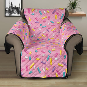 Cute Candy Pattern Print Recliner Protector