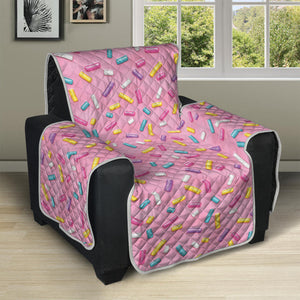 Cute Candy Pattern Print Recliner Protector