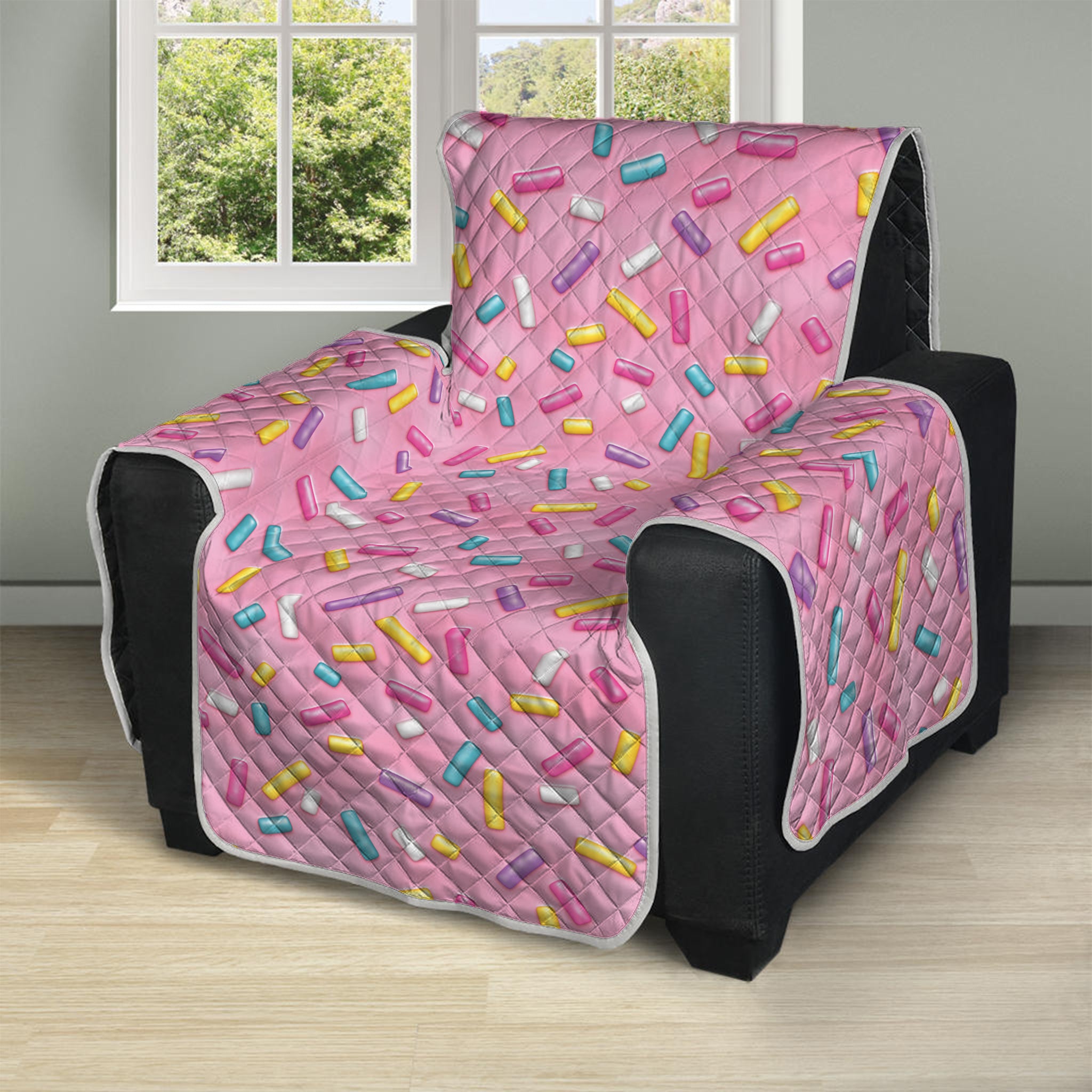 Cute Candy Pattern Print Recliner Protector