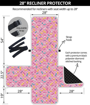 Cute Candy Pattern Print Recliner Protector