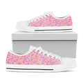 Cute Candy Pattern Print White Low Top Sneakers