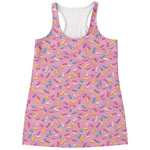 Cute Candy Pattern Print Women's Racerback Tank Top
