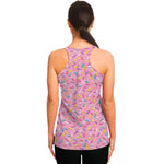 Cute Candy Pattern Print Women's Racerback Tank Top
