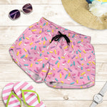 Cute Candy Pattern Print Women's Shorts