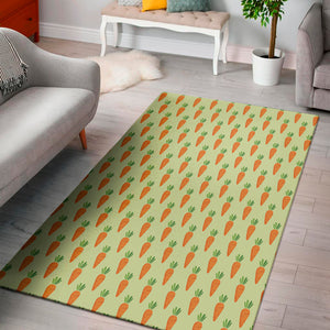 Cute Carrot Pattern Print Area Rug