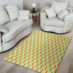 Cute Carrot Pattern Print Area Rug