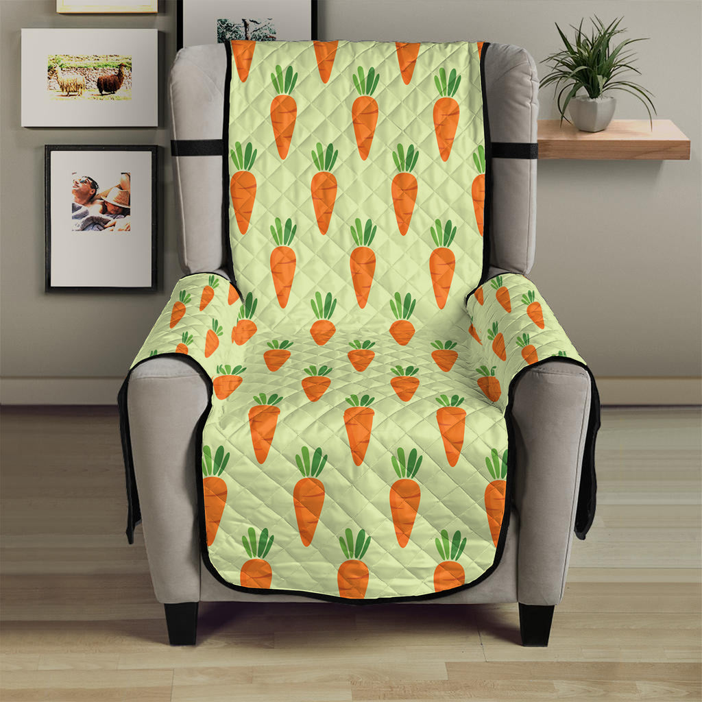 Cute Carrot Pattern Print Armchair Protector