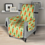 Cute Carrot Pattern Print Armchair Protector