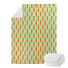 Cute Carrot Pattern Print Blanket