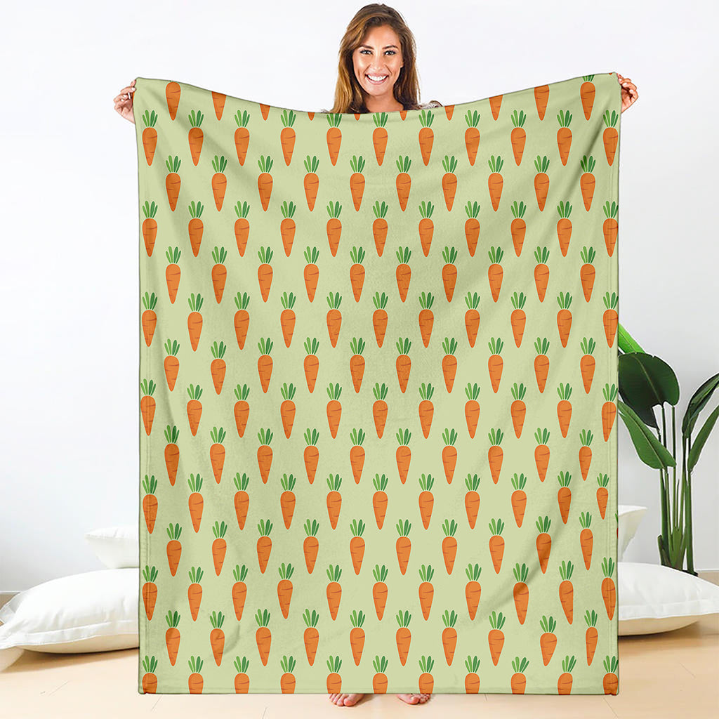 Cute Carrot Pattern Print Blanket