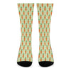 Cute Carrot Pattern Print Crew Socks