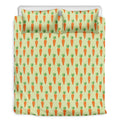 Cute Carrot Pattern Print Duvet Cover Bedding Set