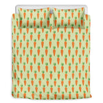 Cute Carrot Pattern Print Duvet Cover Bedding Set