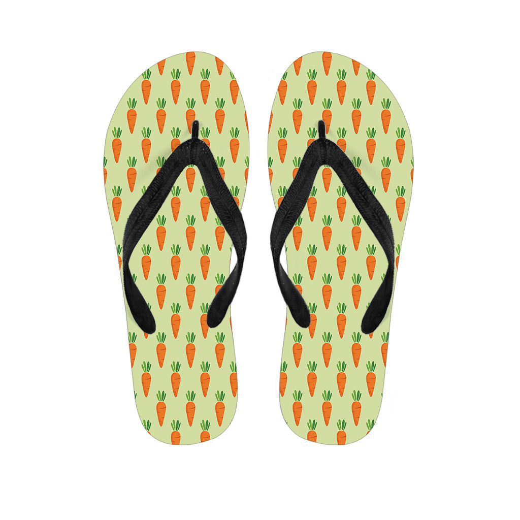 Cute Carrot Pattern Print Flip Flops