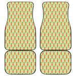 Cute Carrot Pattern Print Front and Back Car Floor Mats