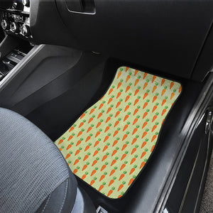 Cute Carrot Pattern Print Front and Back Car Floor Mats