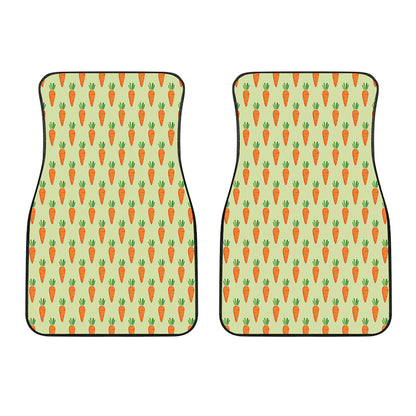 Cute Carrot Pattern Print Front Car Floor Mats