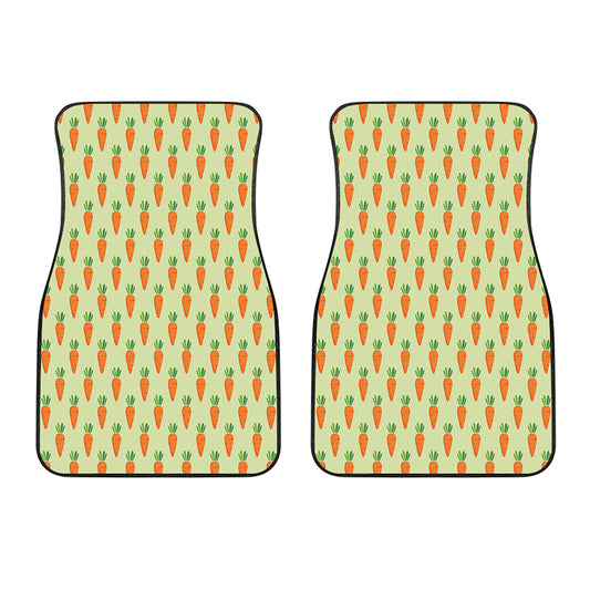 Cute Carrot Pattern Print Front Car Floor Mats