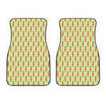 Cute Carrot Pattern Print Front Car Floor Mats