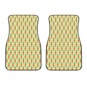 Cute Carrot Pattern Print Front Car Floor Mats