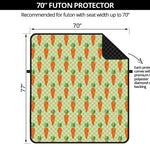 Cute Carrot Pattern Print Futon Protector