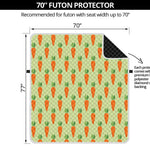 Cute Carrot Pattern Print Futon Protector