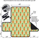 Cute Carrot Pattern Print Half Sofa Protector