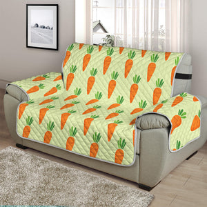 Cute Carrot Pattern Print Half Sofa Protector