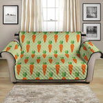 Cute Carrot Pattern Print Loveseat Protector