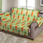 Cute Carrot Pattern Print Loveseat Protector