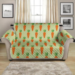 Cute Carrot Pattern Print Loveseat Protector