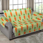 Cute Carrot Pattern Print Loveseat Protector