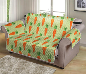 Cute Carrot Pattern Print Loveseat Protector