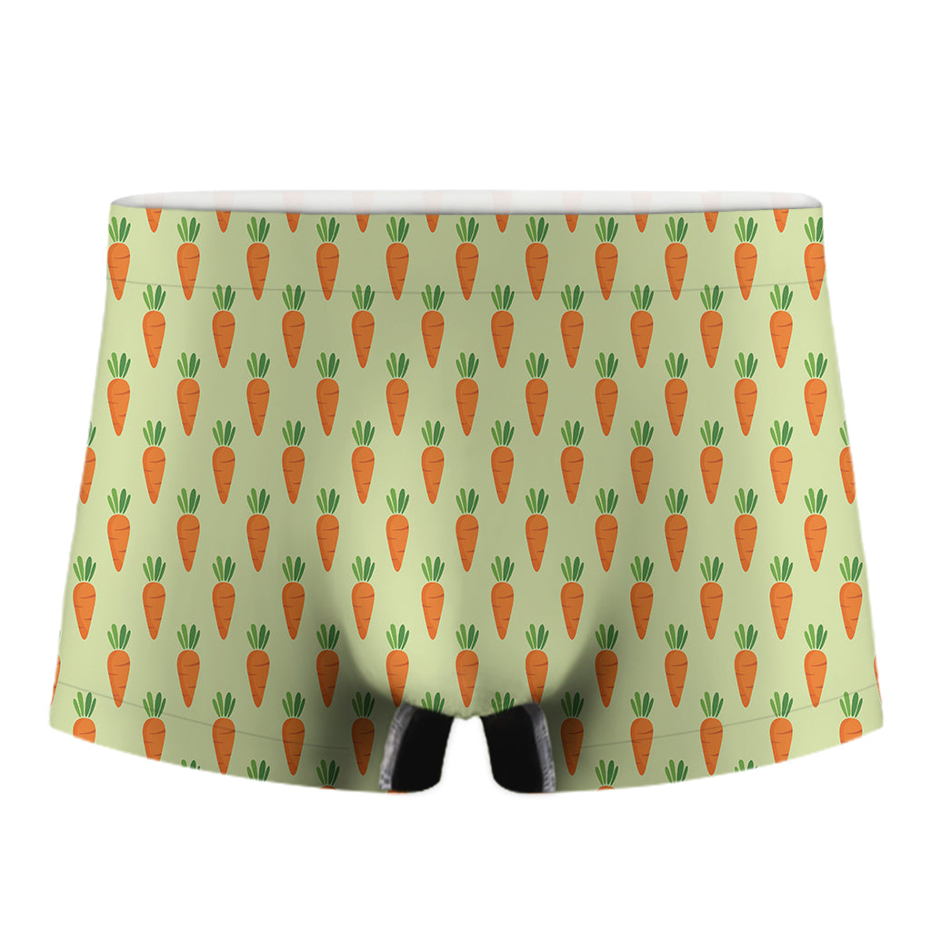 Cute Carrot Pattern Print Men's Boxer Briefs