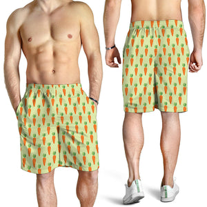 Cute Carrot Pattern Print Men's Shorts