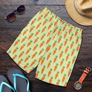 Cute Carrot Pattern Print Men's Shorts