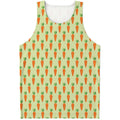 Cute Carrot Pattern Print Men's Tank Top