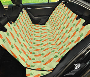 Cute Carrot Pattern Print Pet Car Back Seat Cover