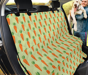 Cute Carrot Pattern Print Pet Car Back Seat Cover