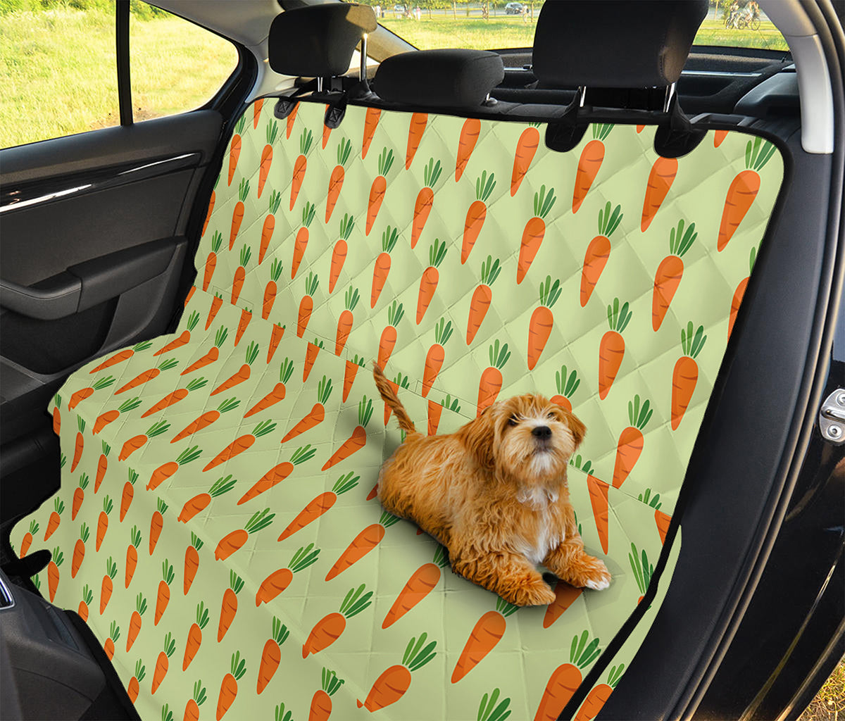 Cute Carrot Pattern Print Pet Car Back Seat Cover