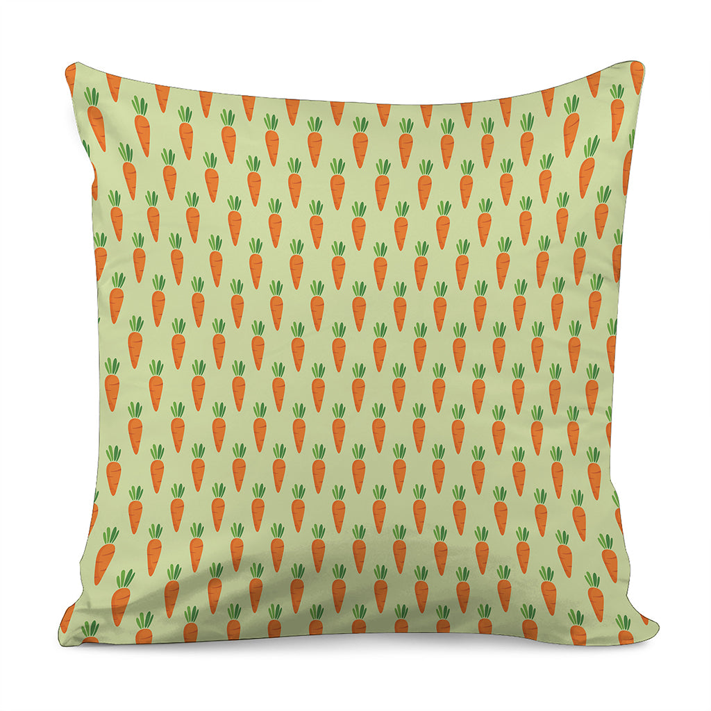 Cute Carrot Pattern Print Pillow Cover