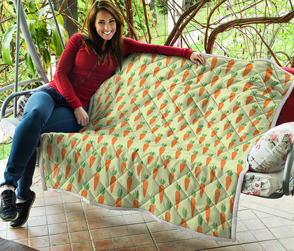 Cute Carrot Pattern Print Quilt