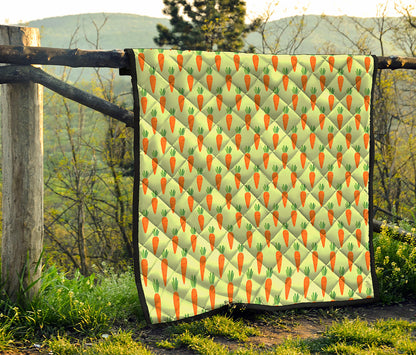 Cute Carrot Pattern Print Quilt