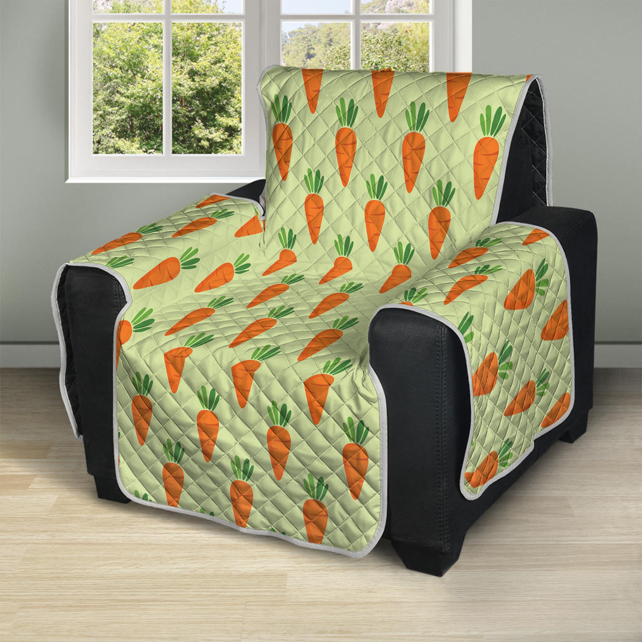 Cute Carrot Pattern Print Recliner Protector