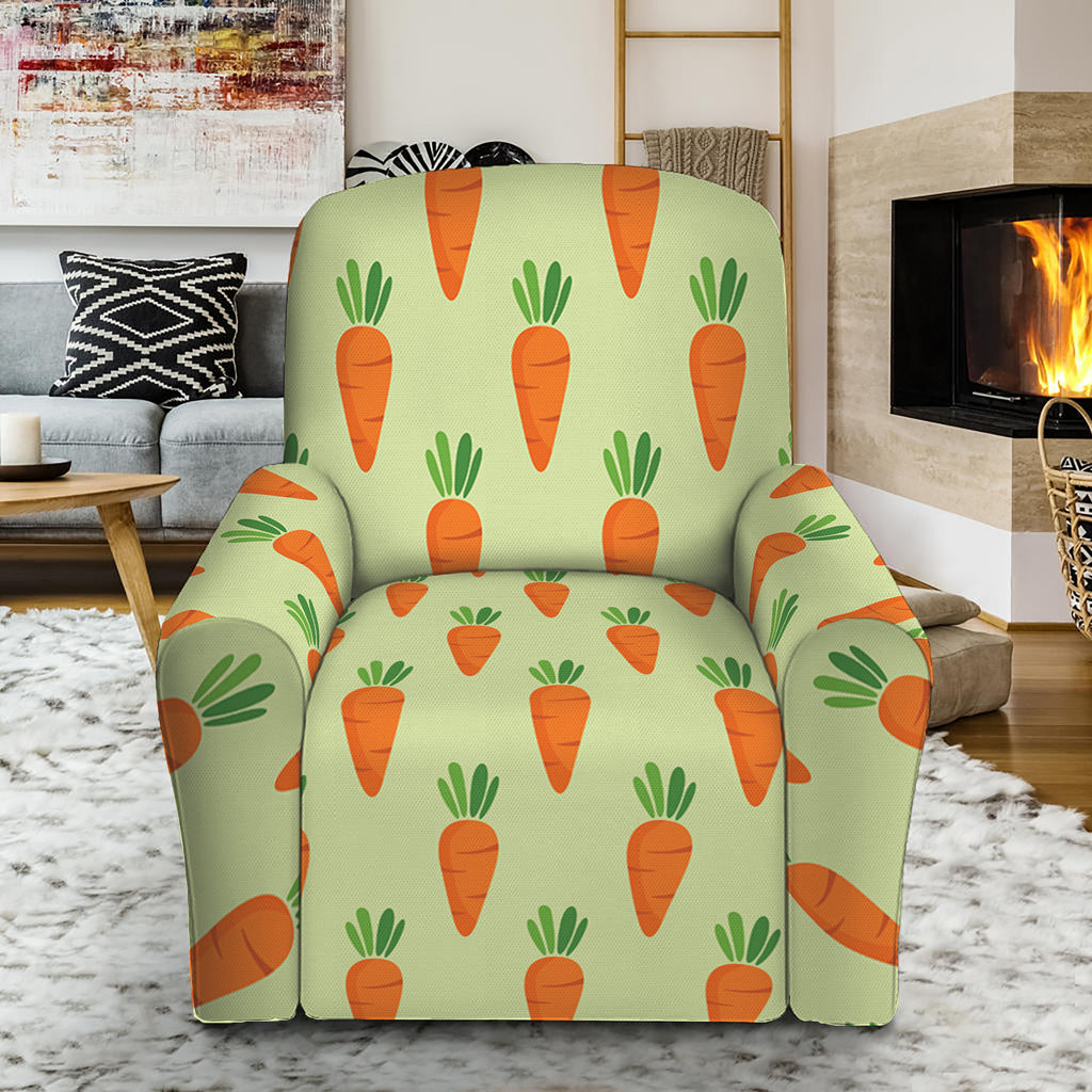 Cute Carrot Pattern Print Recliner Slipcover