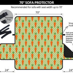 Cute Carrot Pattern Print Sofa Protector