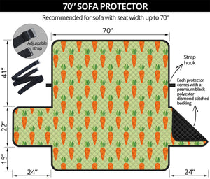 Cute Carrot Pattern Print Sofa Protector