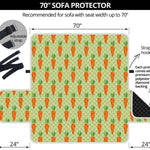 Cute Carrot Pattern Print Sofa Protector