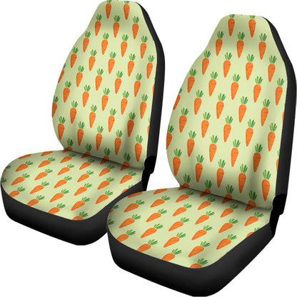 Cute Carrot Pattern Print Universal Fit Car Seat Covers